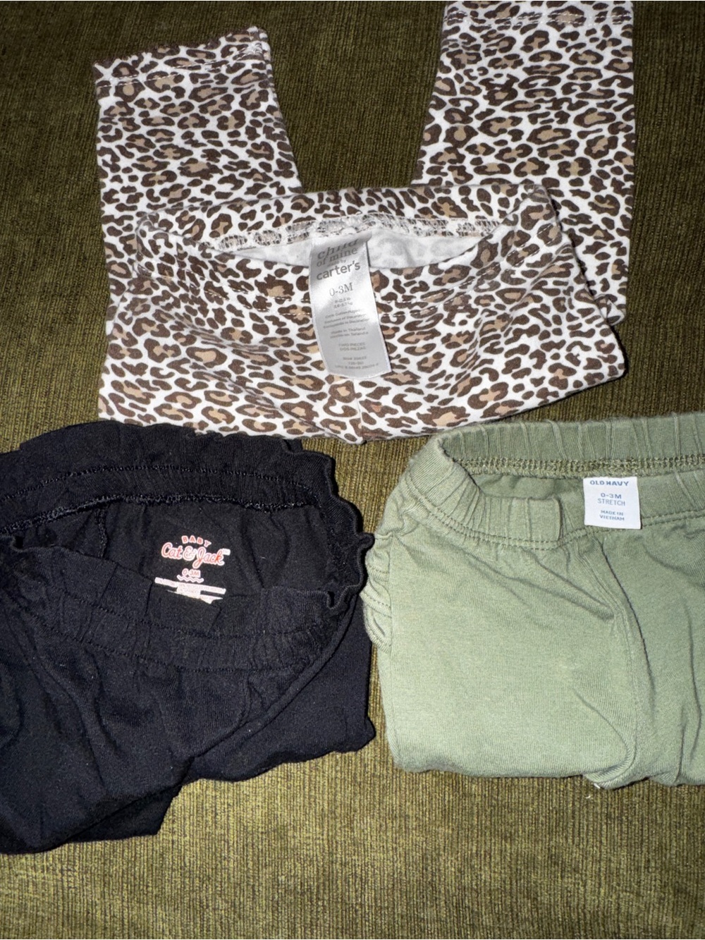 Carter's Leopard Print Leggings + Old Navy & Cat&Jack Mix - Kids Bottoms Set